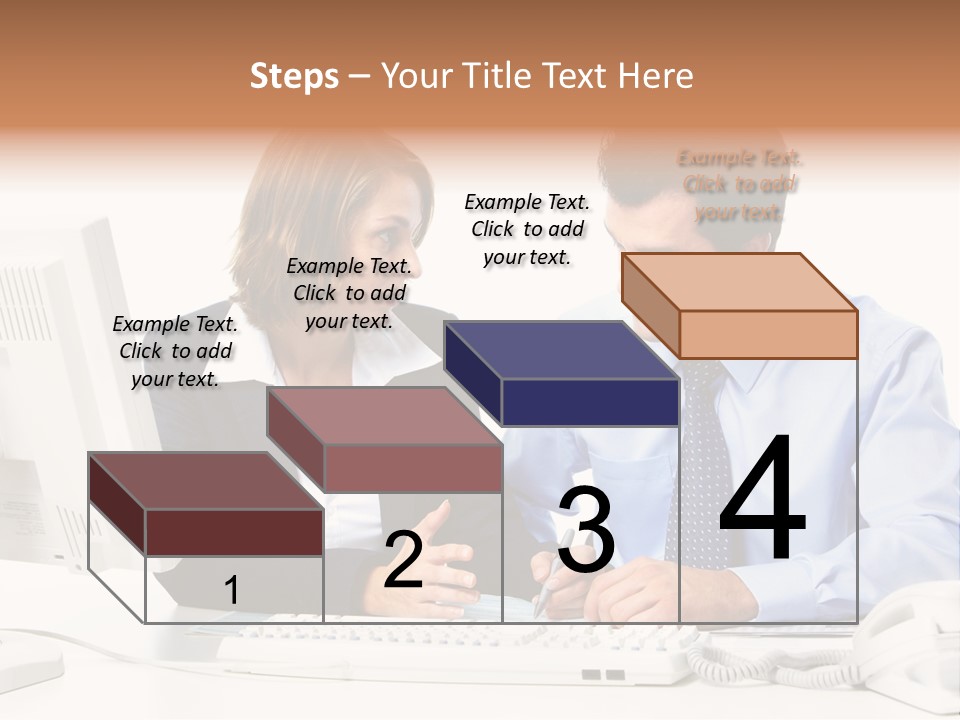 Businessman Teamwork Occupation PowerPoint Template