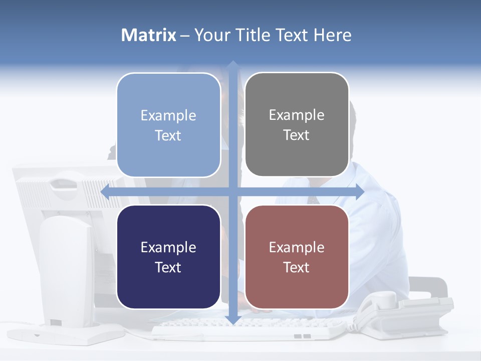 White Girl Cap PowerPoint Template