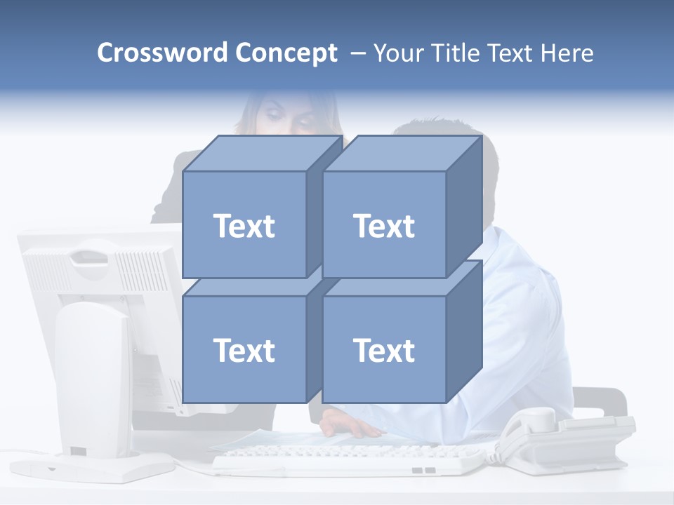 White Girl Cap PowerPoint Template