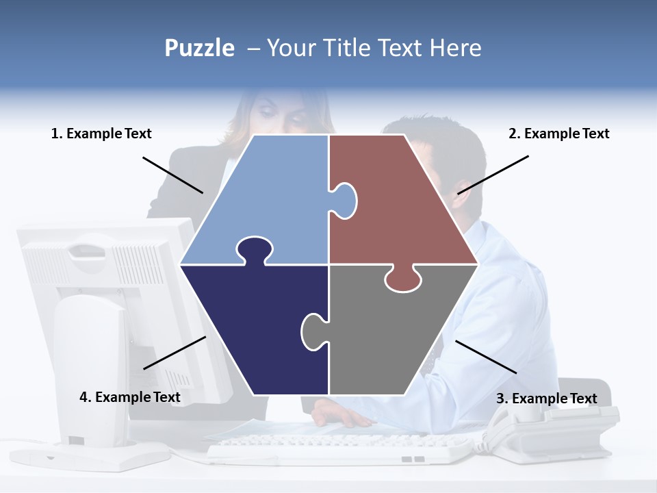 White Girl Cap PowerPoint Template