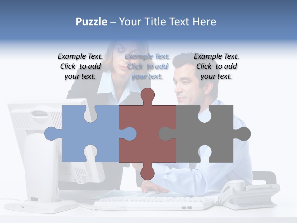 White Girl Cap PowerPoint Template