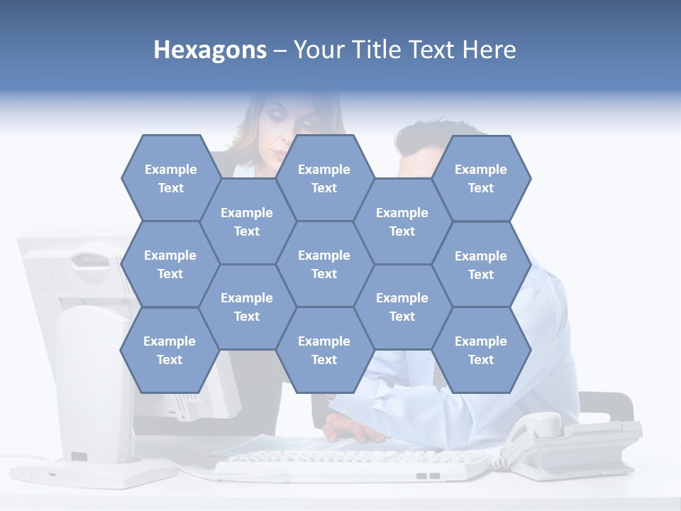 White Girl Cap PowerPoint Template