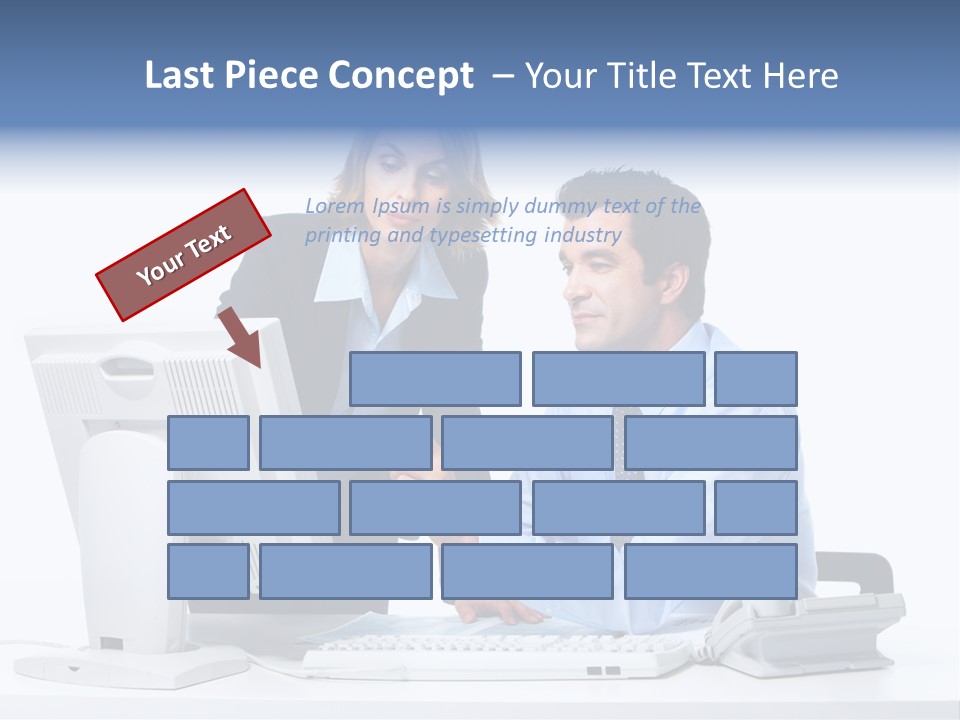 White Girl Cap PowerPoint Template