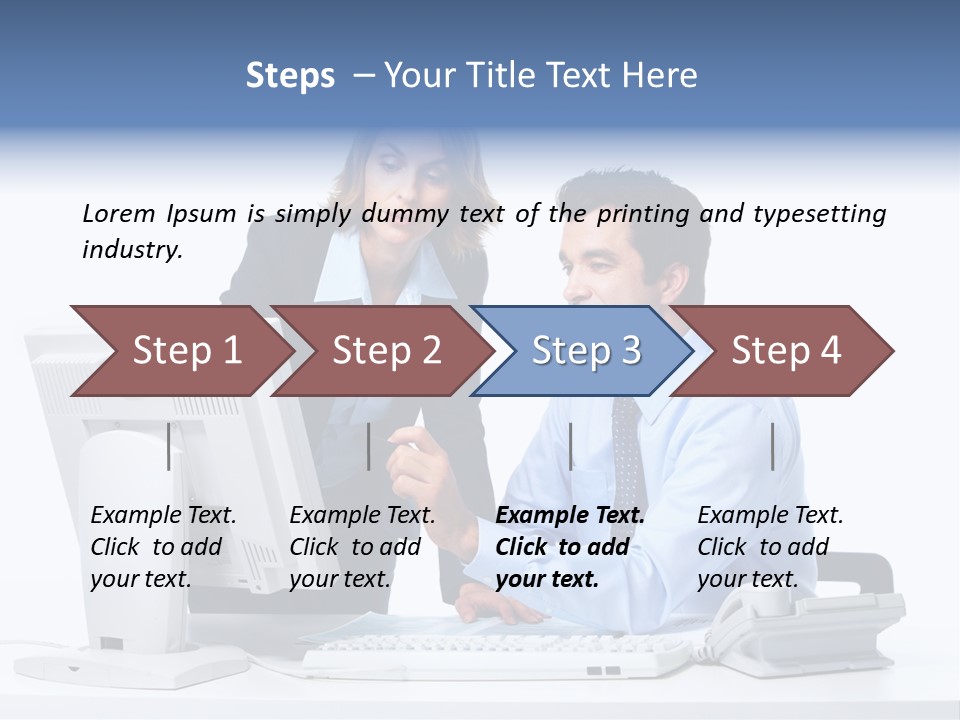 White Girl Cap PowerPoint Template