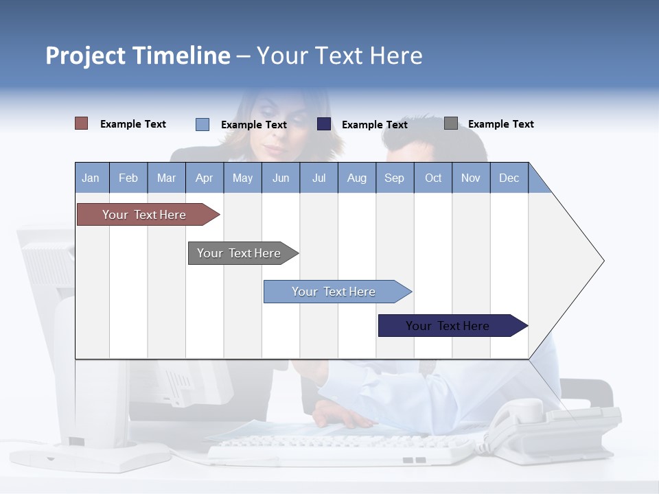 White Girl Cap PowerPoint Template