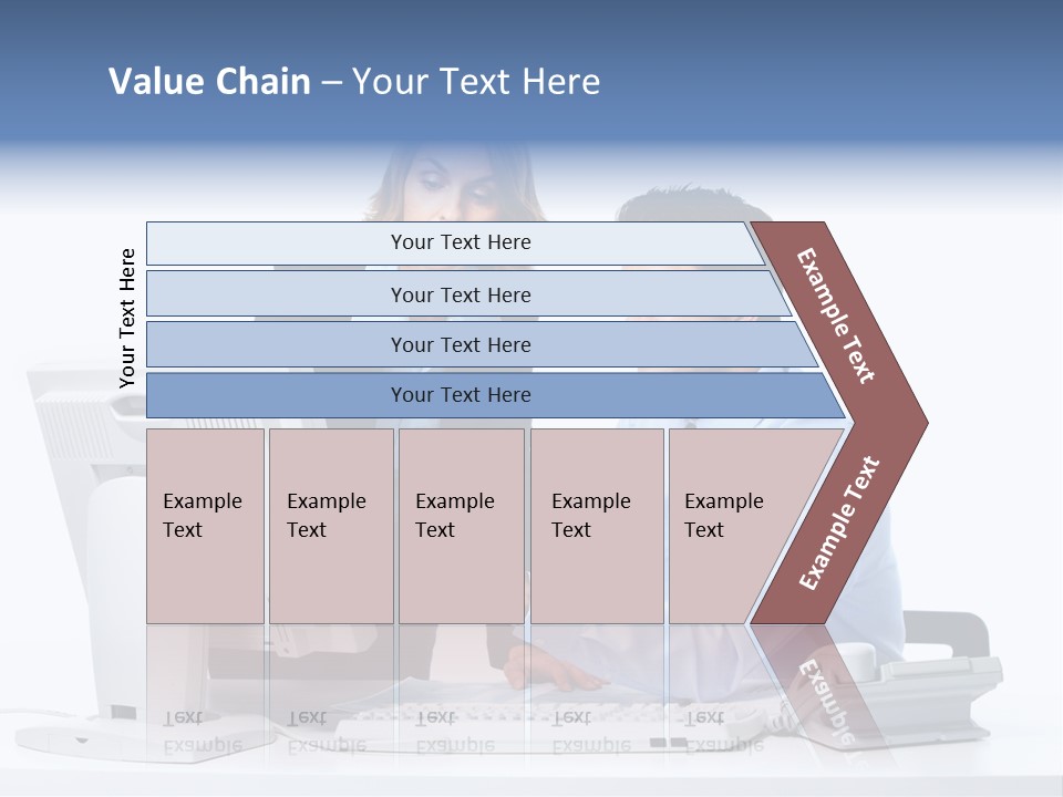 White Girl Cap PowerPoint Template