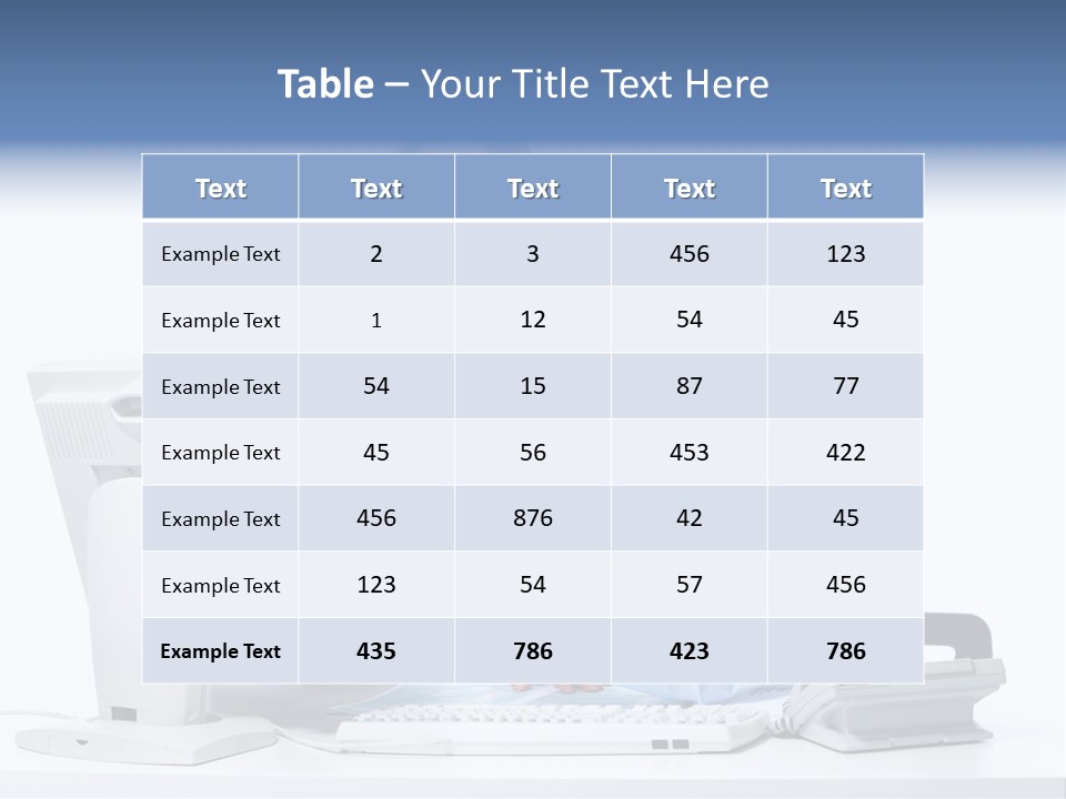 White Girl Cap PowerPoint Template