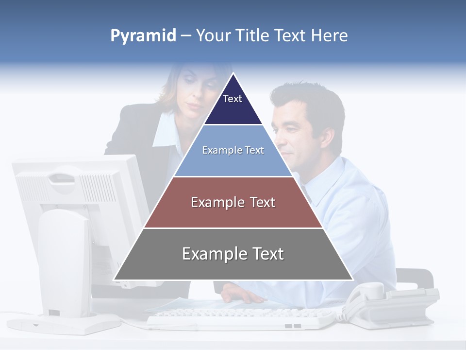 White Girl Cap PowerPoint Template