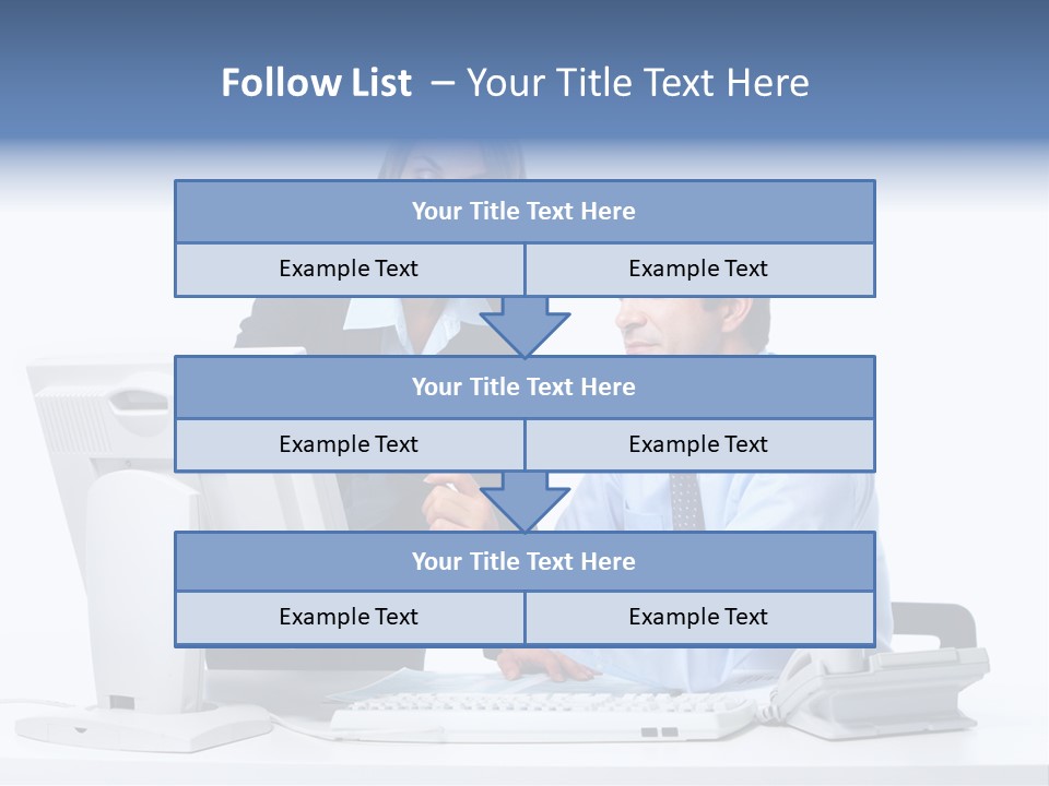 White Girl Cap PowerPoint Template