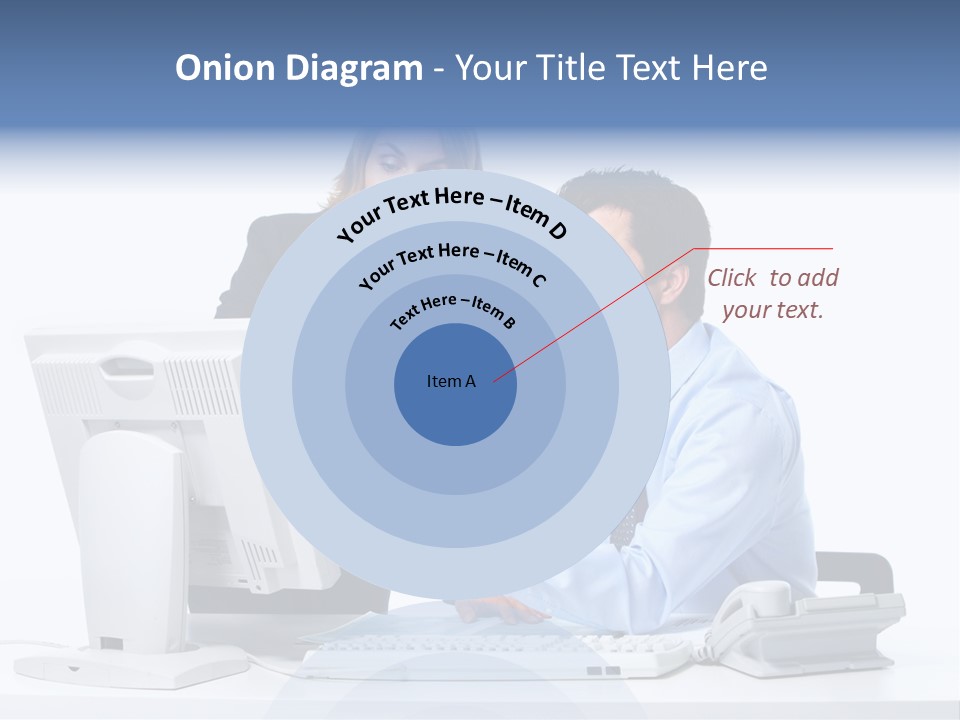 White Girl Cap PowerPoint Template