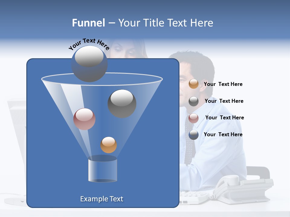 White Girl Cap PowerPoint Template