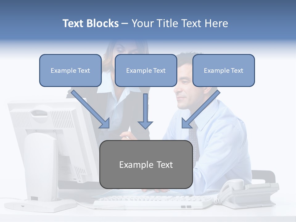 White Girl Cap PowerPoint Template