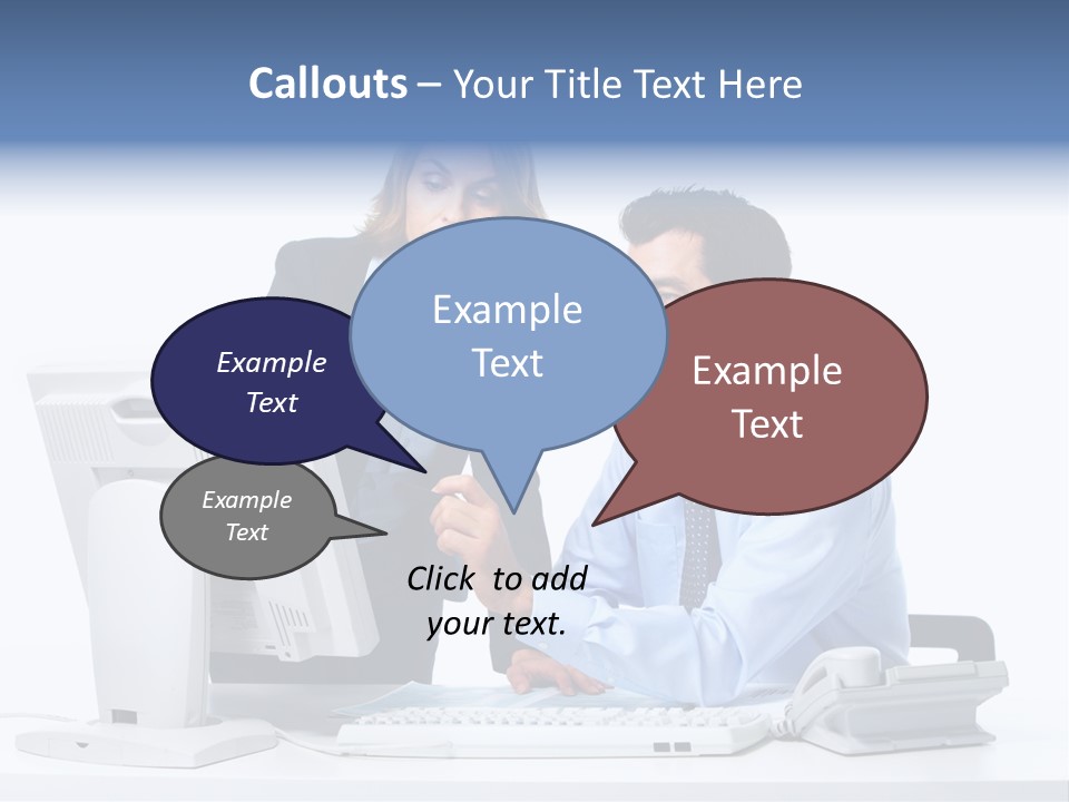 White Girl Cap PowerPoint Template