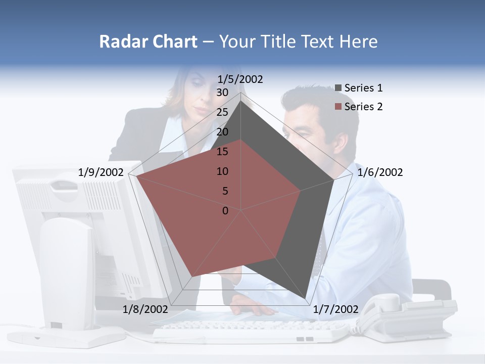 White Girl Cap PowerPoint Template