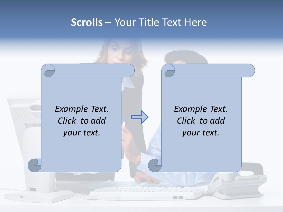 White Girl Cap PowerPoint Template