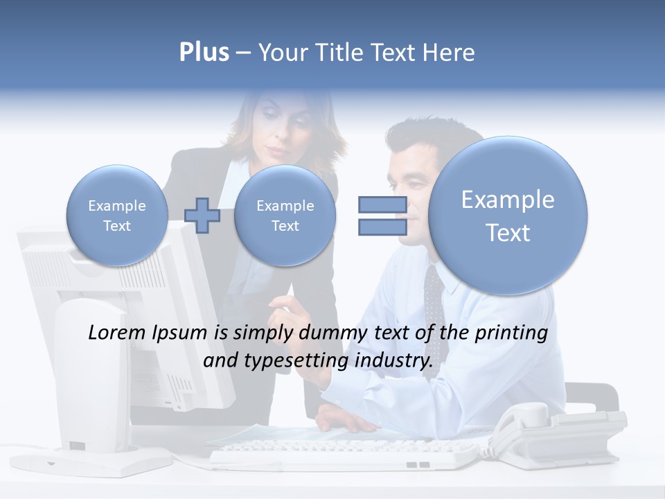 White Girl Cap PowerPoint Template