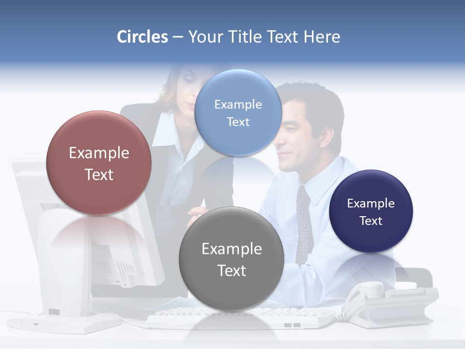 White Girl Cap PowerPoint Template