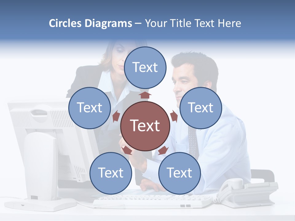 White Girl Cap PowerPoint Template