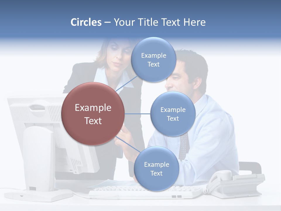 White Girl Cap PowerPoint Template