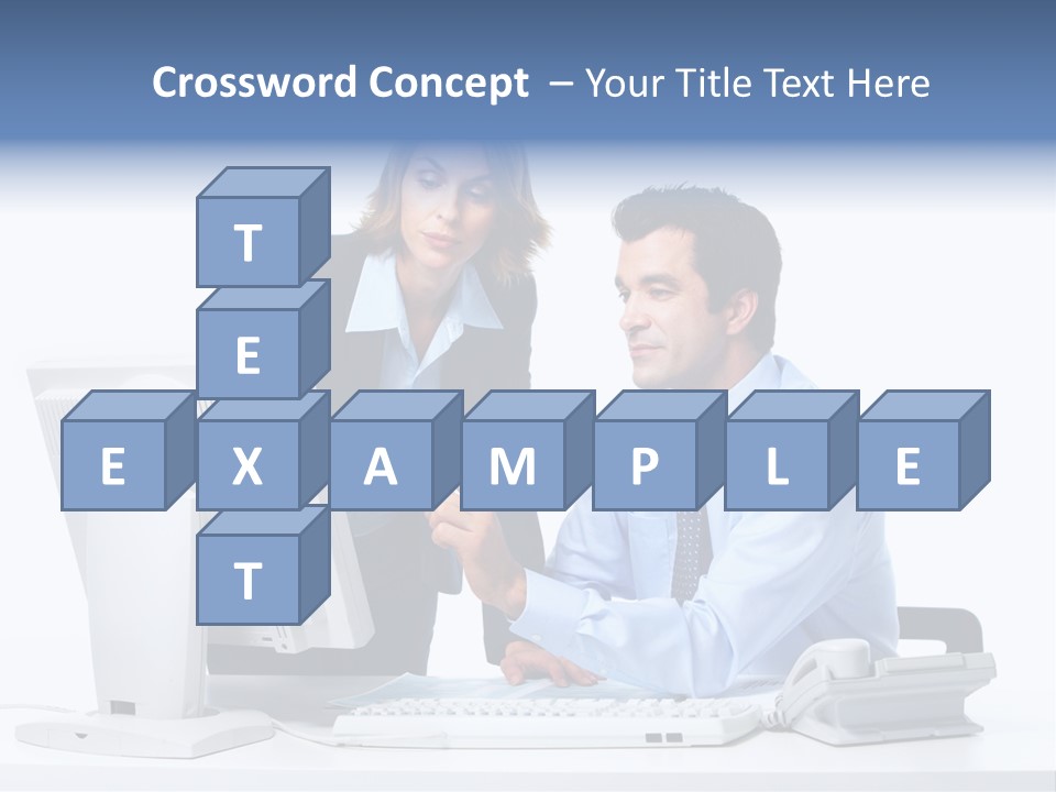 White Girl Cap PowerPoint Template