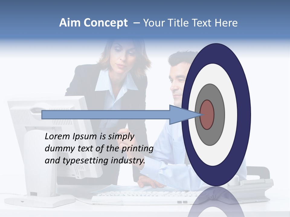 White Girl Cap PowerPoint Template