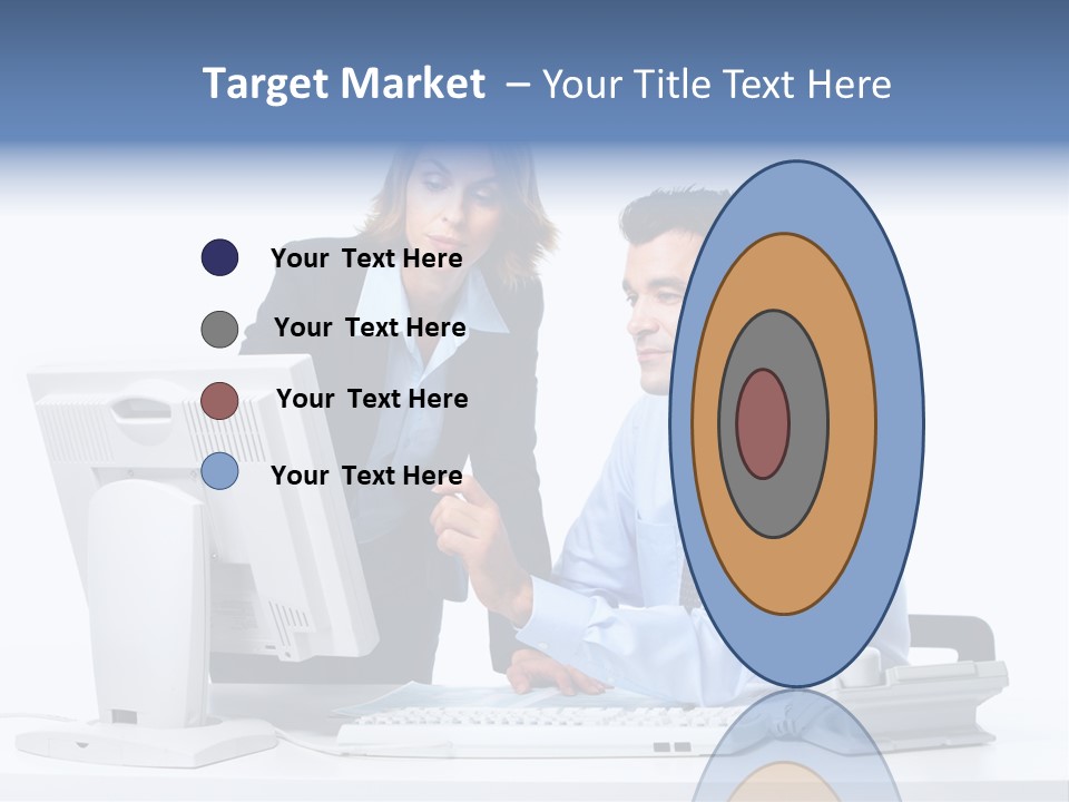 White Girl Cap PowerPoint Template