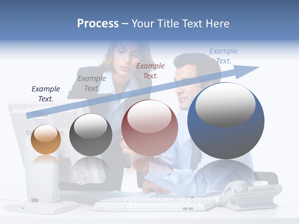 White Girl Cap PowerPoint Template