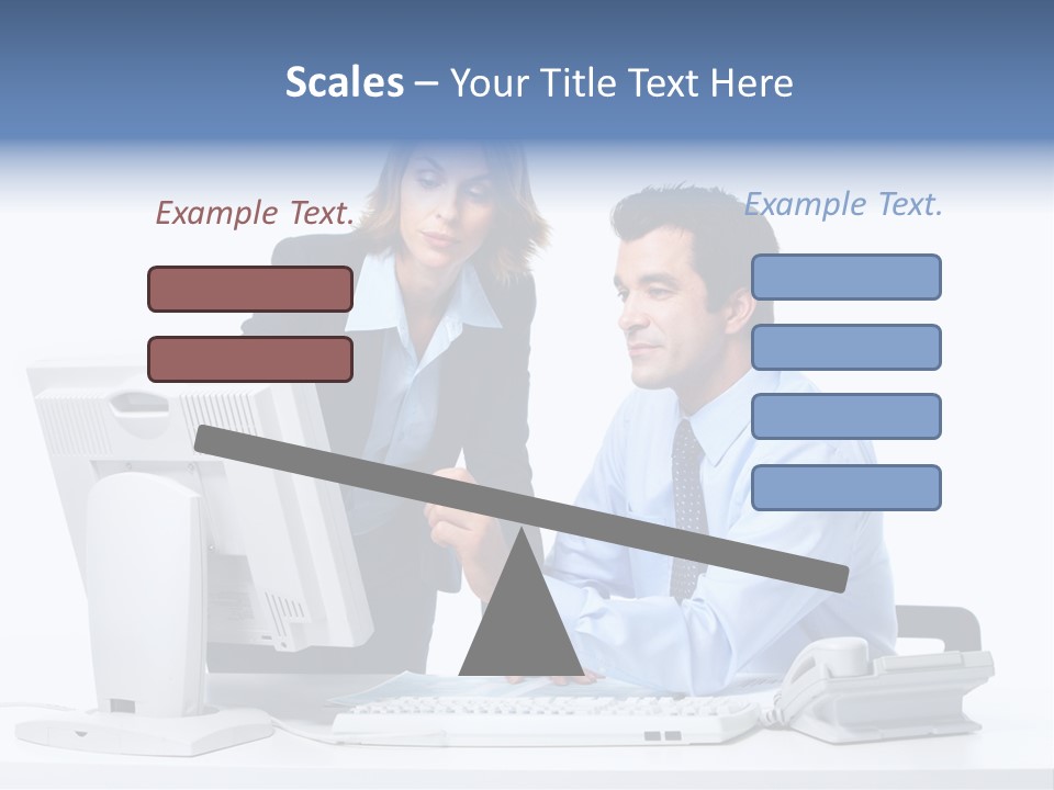 White Girl Cap PowerPoint Template