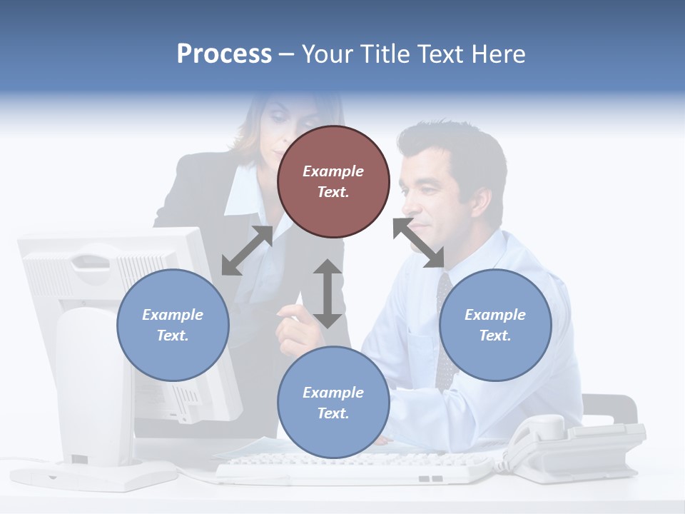 White Girl Cap PowerPoint Template