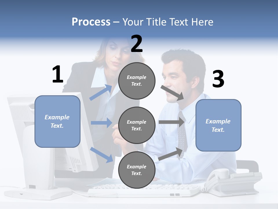 White Girl Cap PowerPoint Template