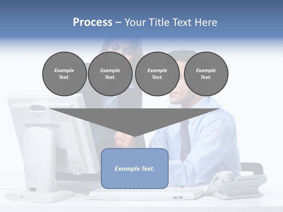 White Girl Cap PowerPoint Template