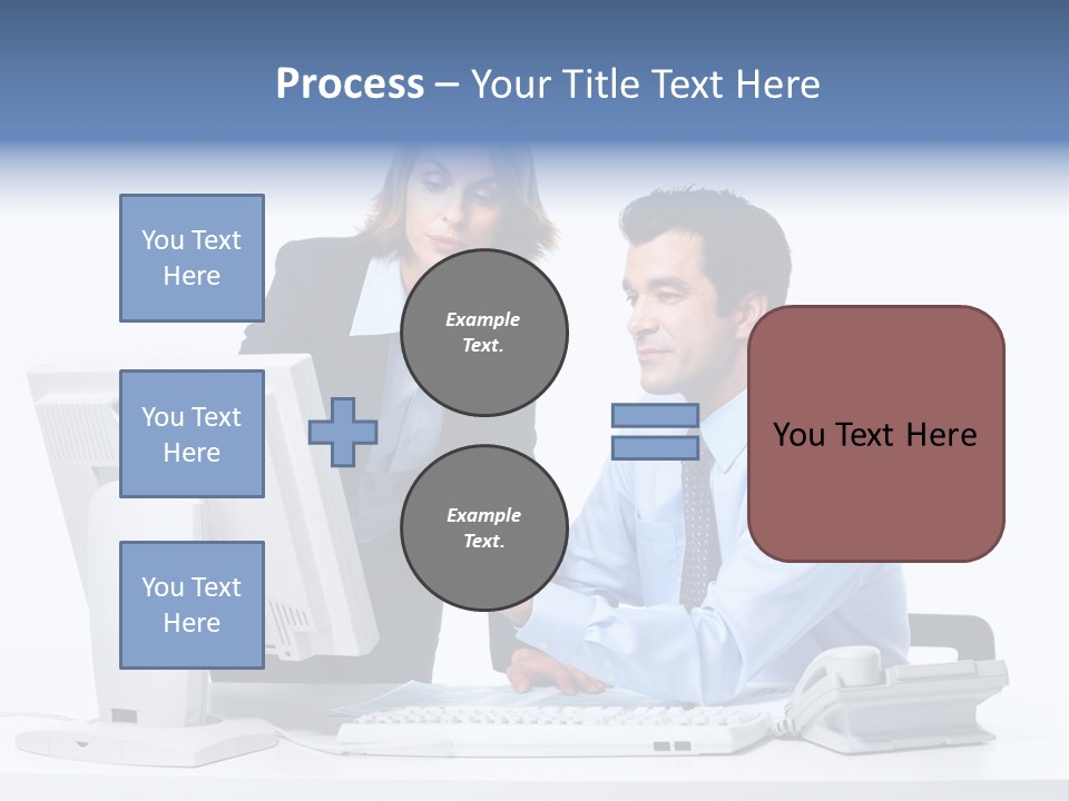 White Girl Cap PowerPoint Template