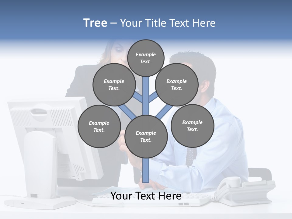 White Girl Cap PowerPoint Template