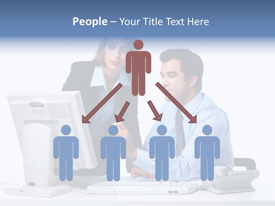 White Girl Cap PowerPoint Template