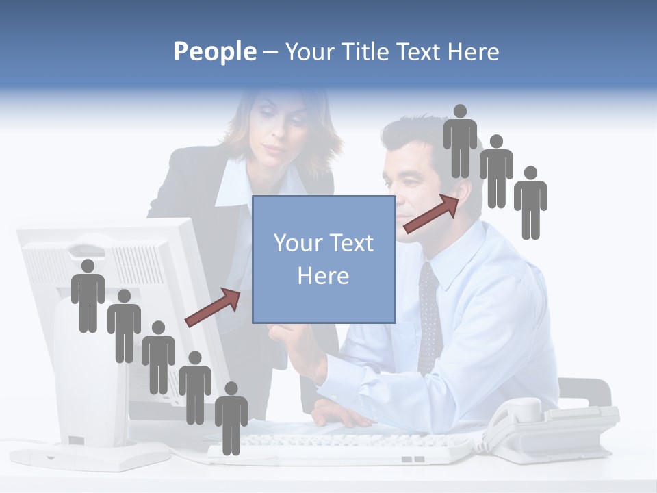 White Girl Cap PowerPoint Template