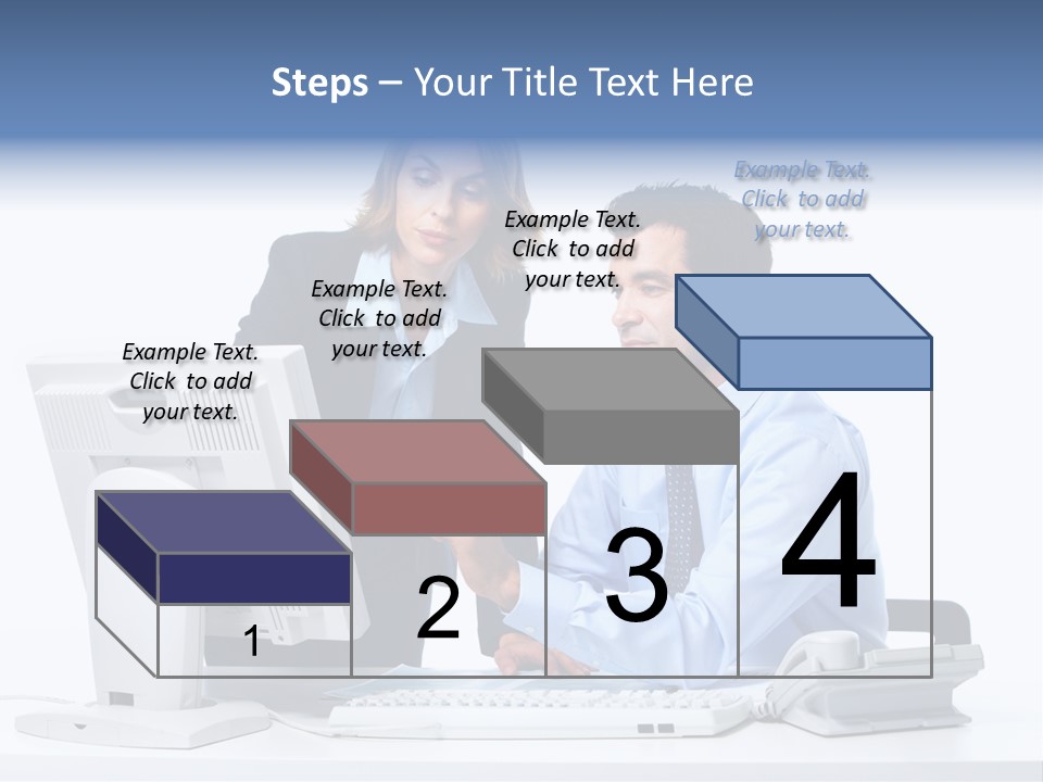 White Girl Cap PowerPoint Template