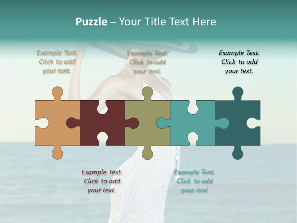 Beautiful Sea Hat PowerPoint Template