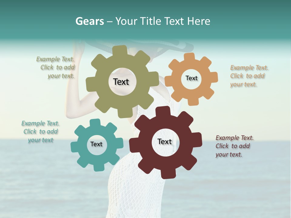 Beautiful Sea Hat PowerPoint Template