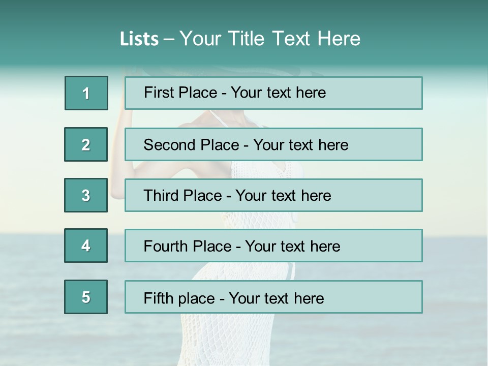 Beautiful Sea Hat PowerPoint Template