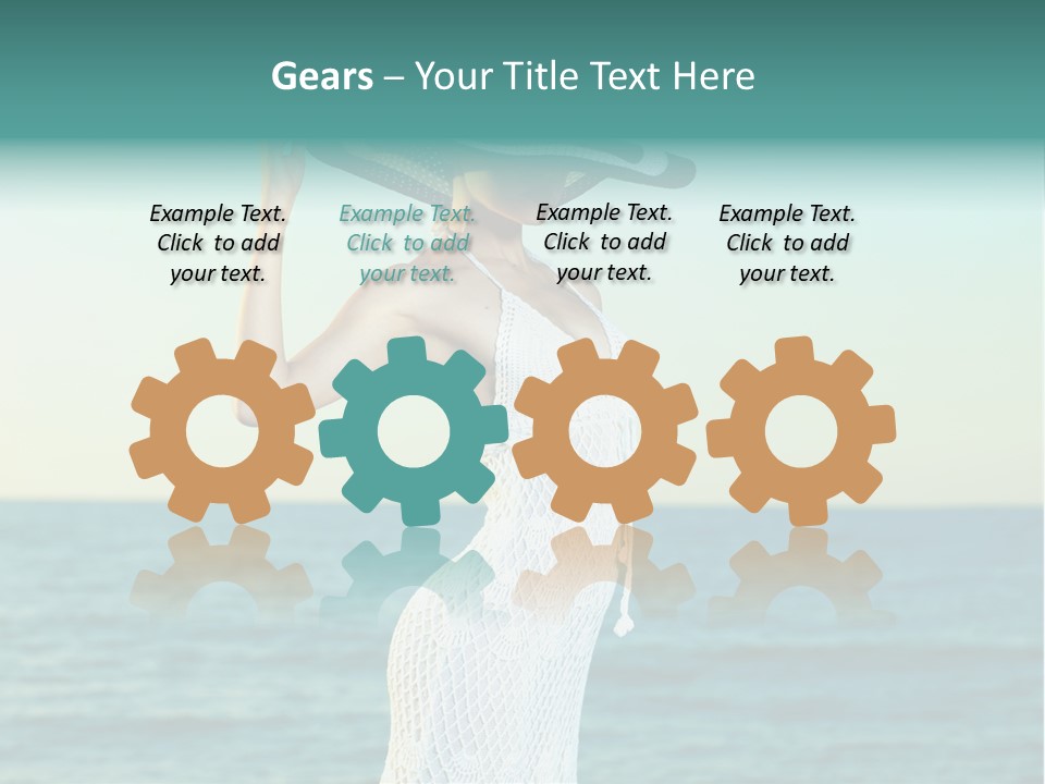 Beautiful Sea Hat PowerPoint Template