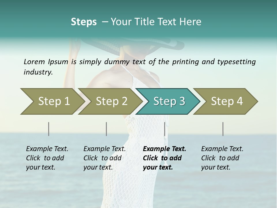 Beautiful Sea Hat PowerPoint Template