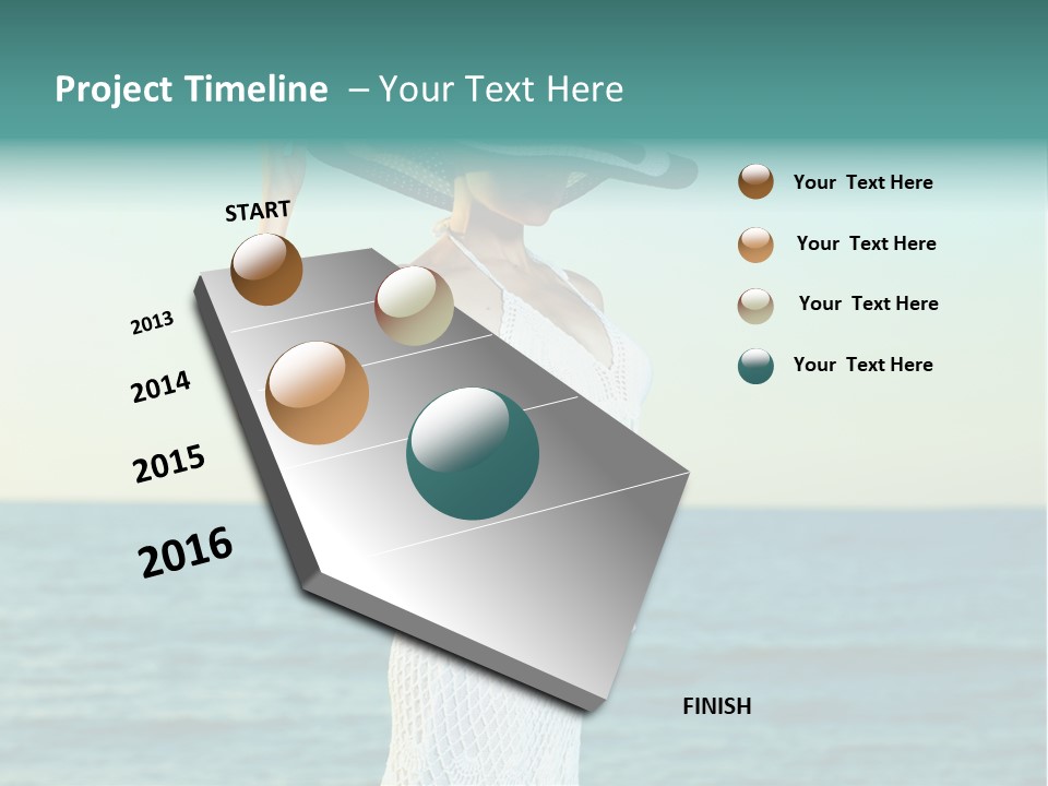 Beautiful Sea Hat PowerPoint Template