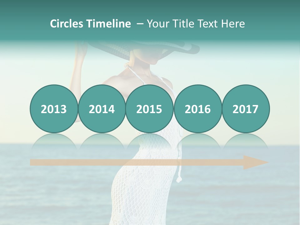 Beautiful Sea Hat PowerPoint Template