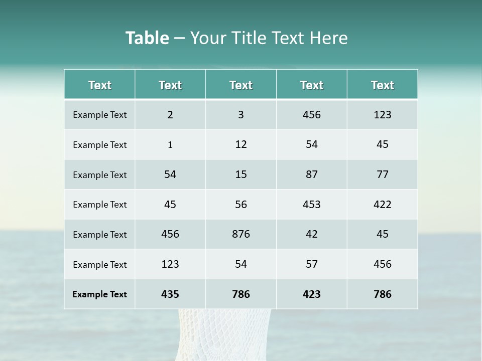 Beautiful Sea Hat PowerPoint Template