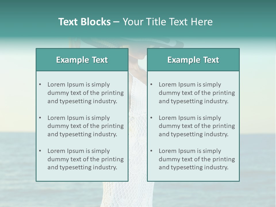 Beautiful Sea Hat PowerPoint Template