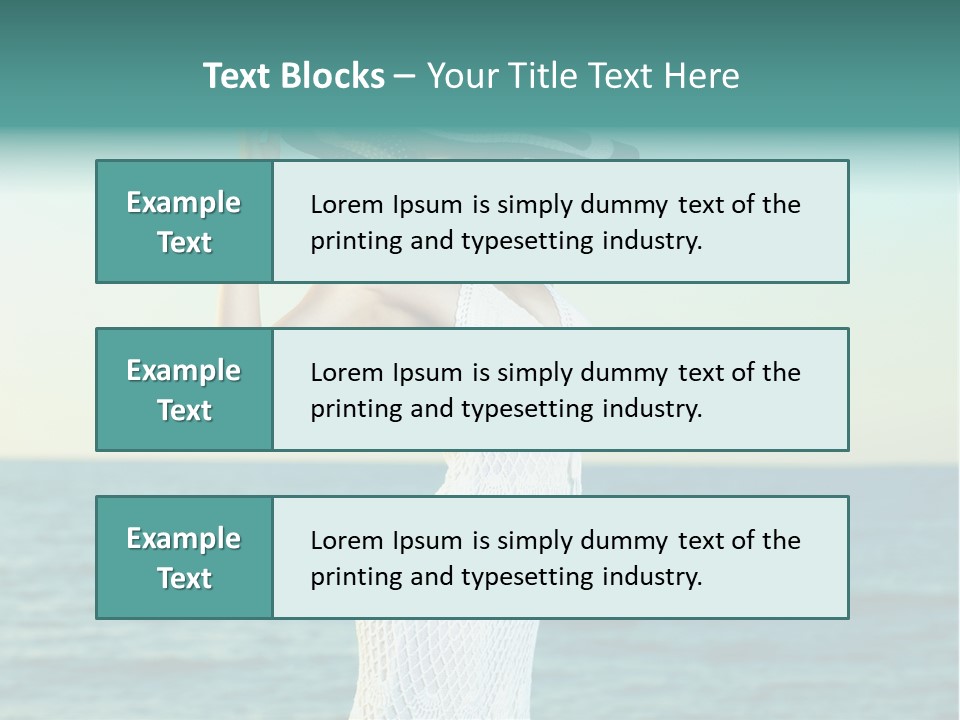 Beautiful Sea Hat PowerPoint Template