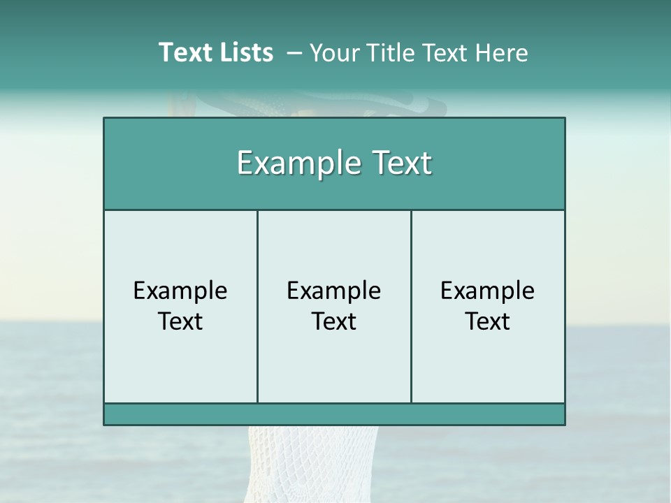 Beautiful Sea Hat PowerPoint Template