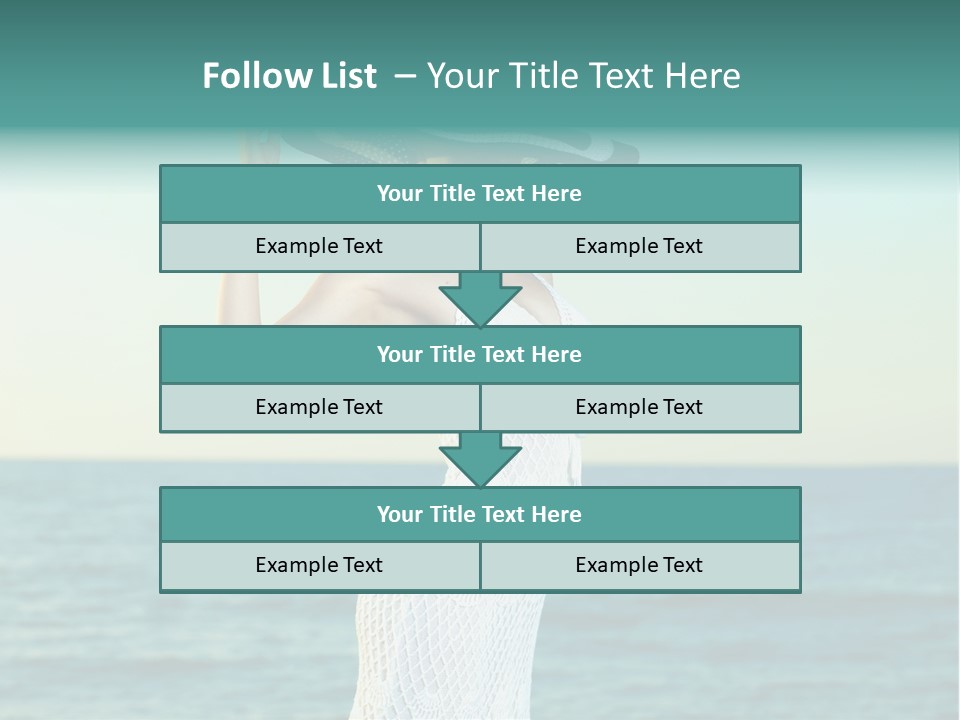 Beautiful Sea Hat PowerPoint Template