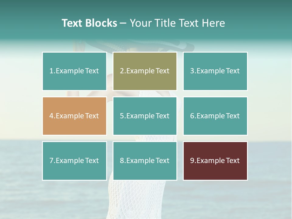 Beautiful Sea Hat PowerPoint Template