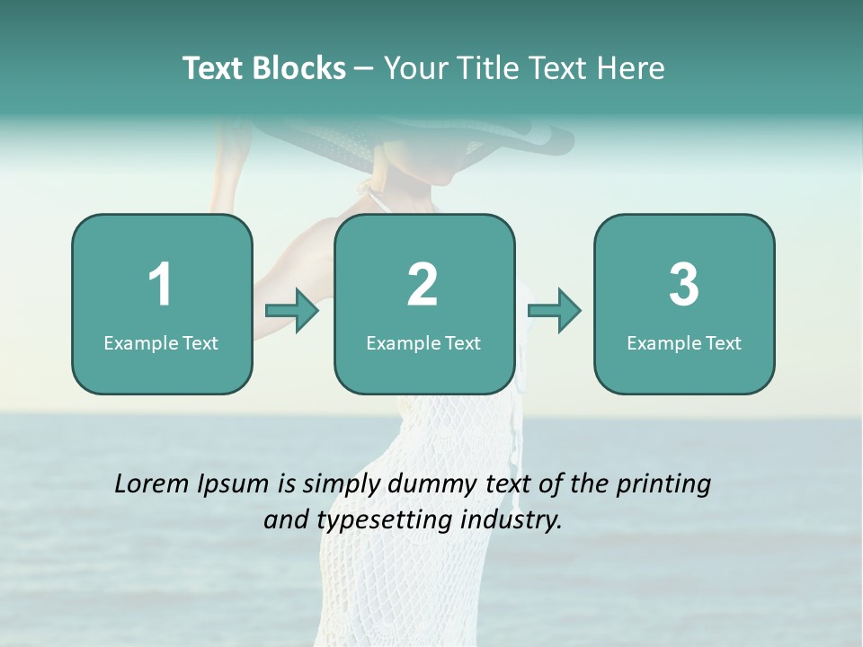 Beautiful Sea Hat PowerPoint Template